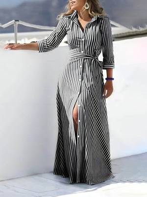 Vestido Longo Casual Preto 2