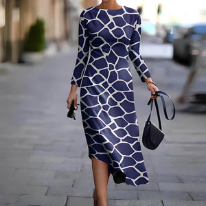 Vestido Mídi Azul 5