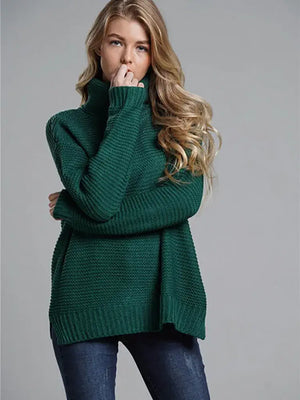 Suéter Gola Alta Feminino Verde 7