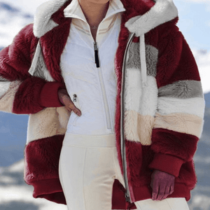 Casaco Feminino Oversized Alongado Vermelho 11