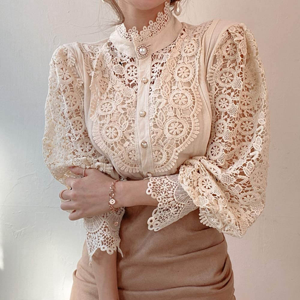 Camisa de Renda Feminina