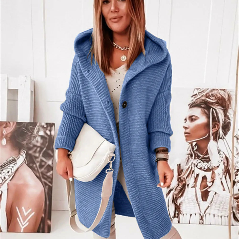 Cardigan Feminino de Lã Azul 6