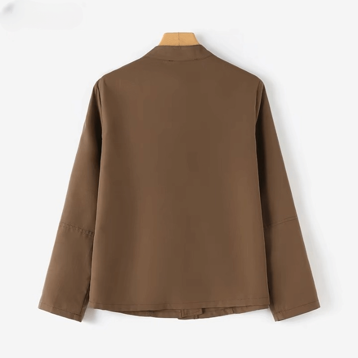 Jaqueta Feminina Casual Marrom 5