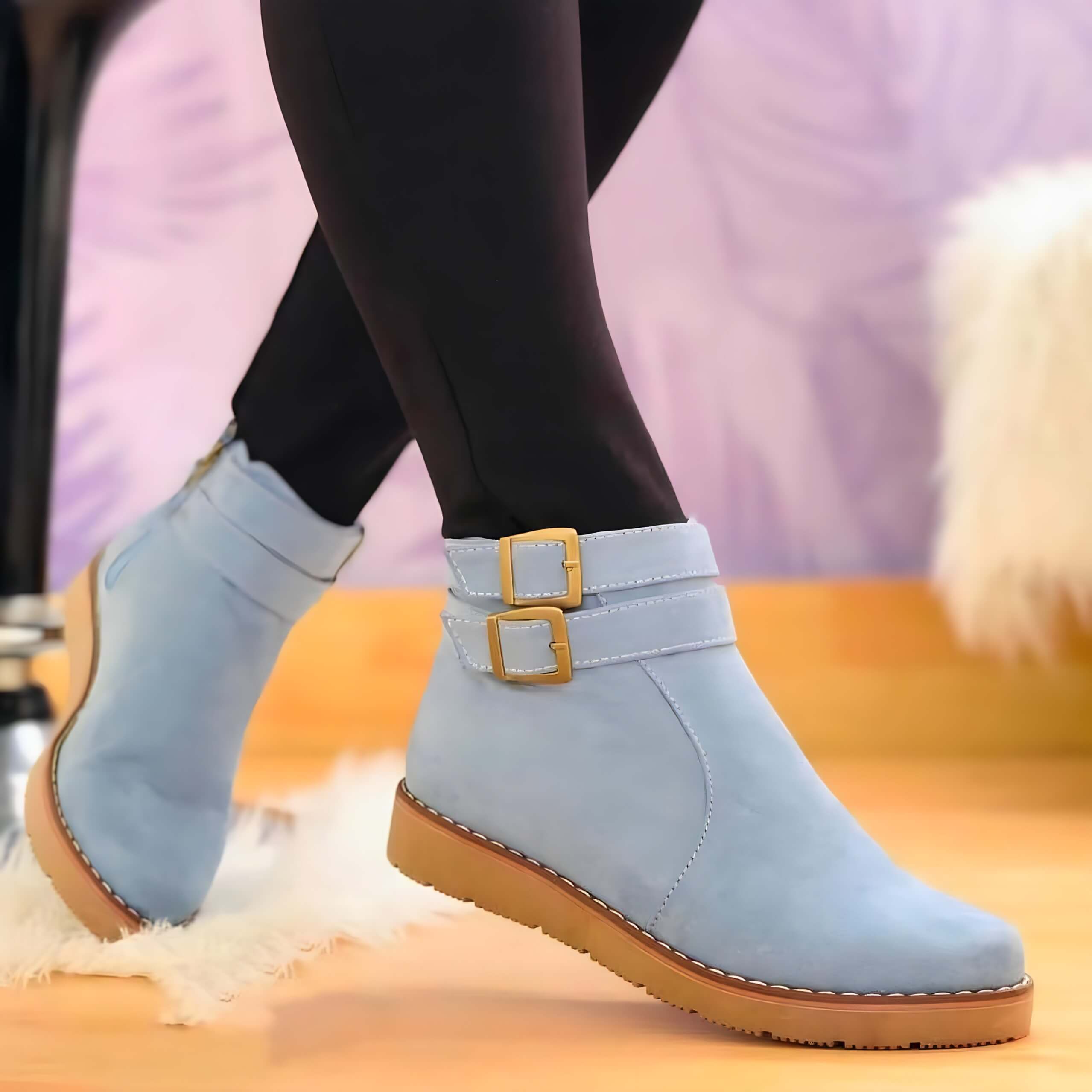 Bota Feminina de Inverno Azul 3