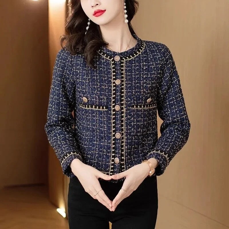 Blazer Feminino Casual Azul Marinho 3