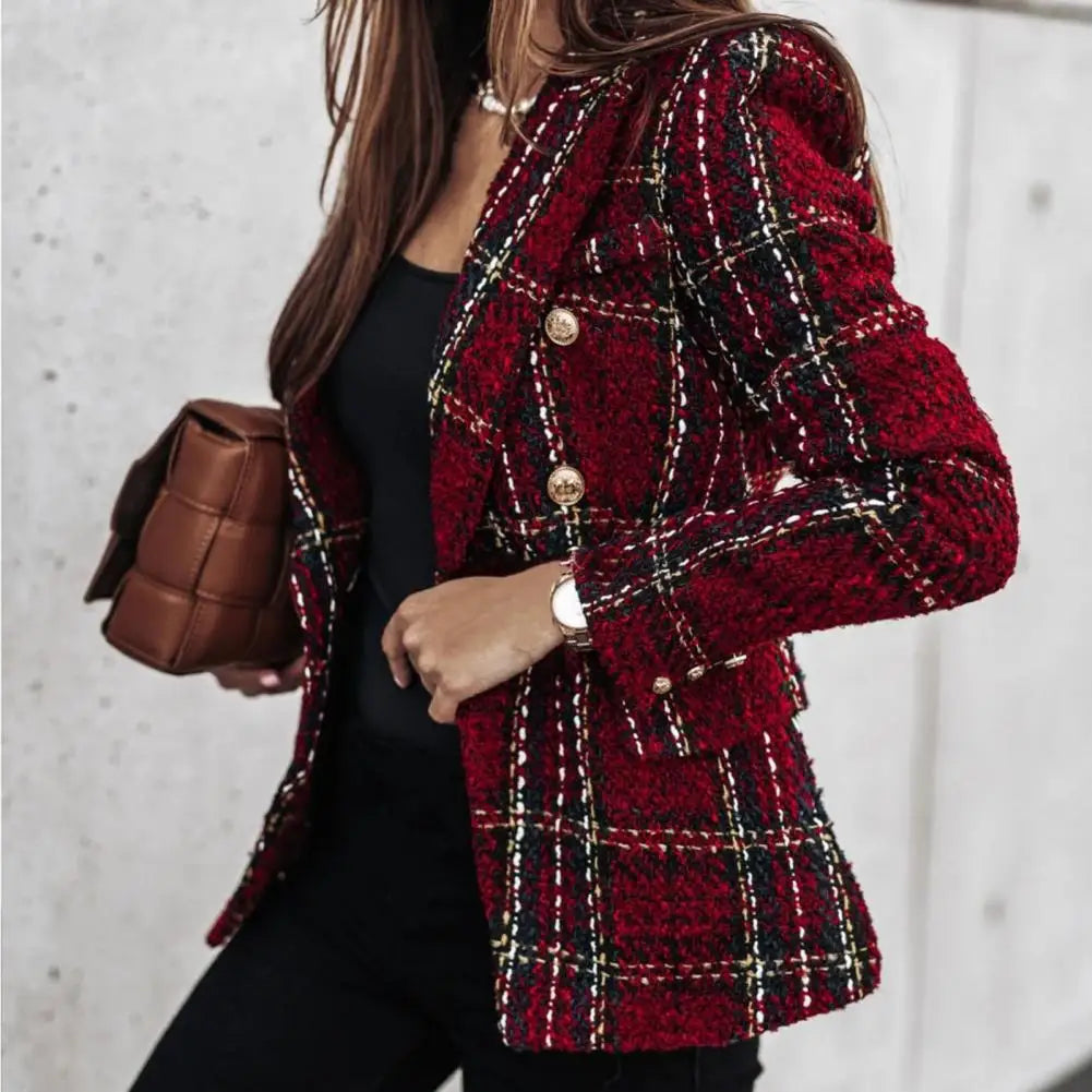 Blazer Feminino Casual Vermelho 1