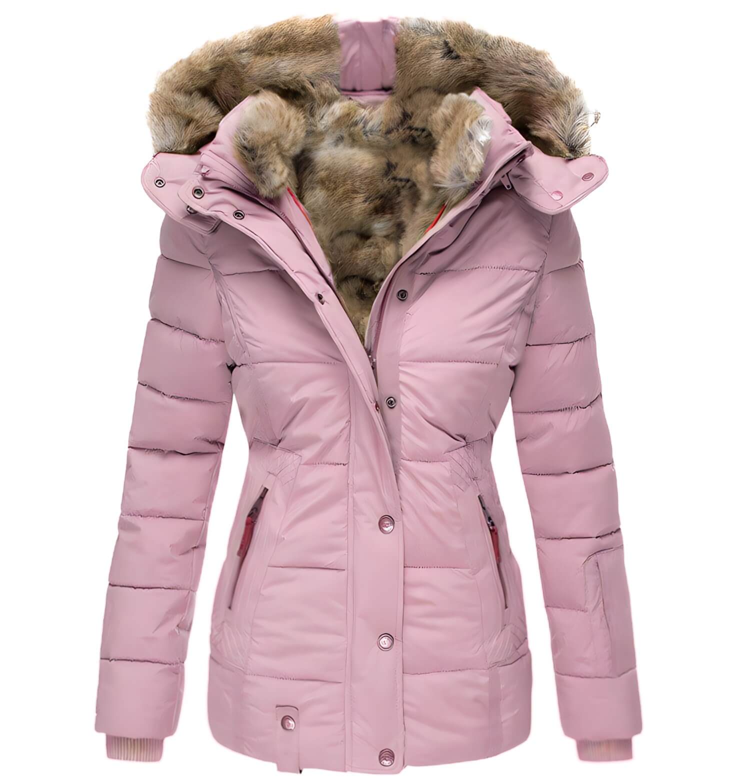 Jaqueta Feminina Puff Forrada Rosa 5