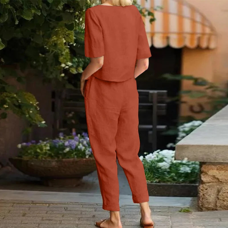 Conjunto Feminino Laranja 6