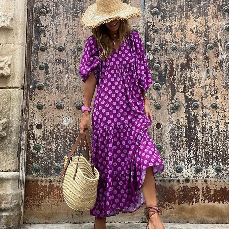 Vestido Mídi E Saia De Camadas Bolgar Roxo / P 64