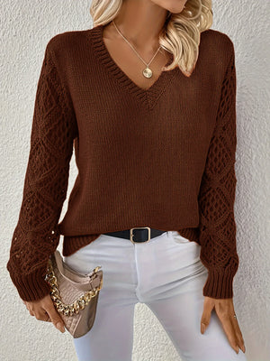 Suéter Feminino em Tricot Marrom 5