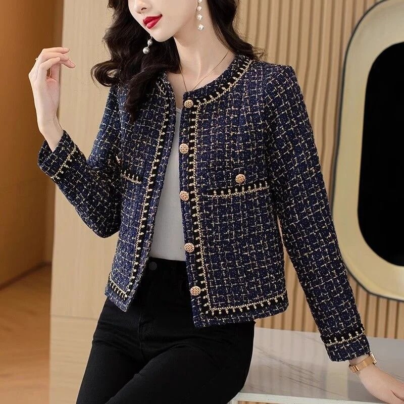 Blazer Feminino Casual Azul Marinho 5