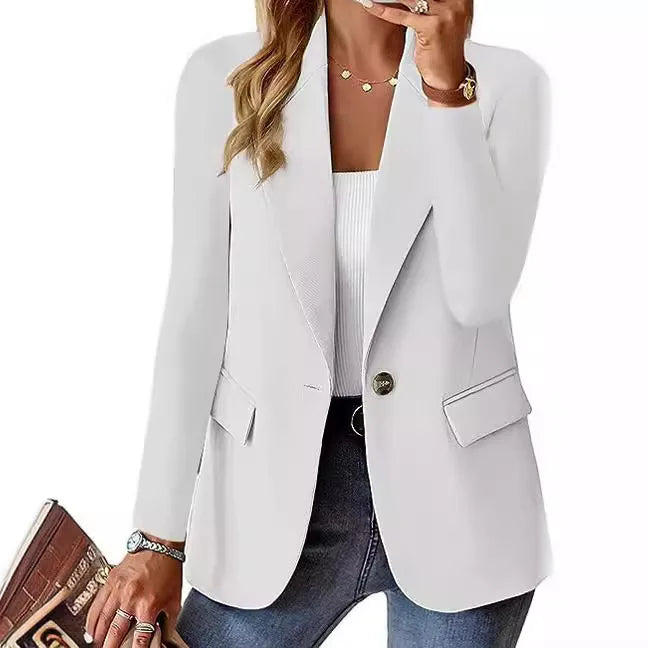 Blazer Alfaiataria Alongado Slim Branco 11