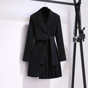 Blazer Longo Casual Preto 4