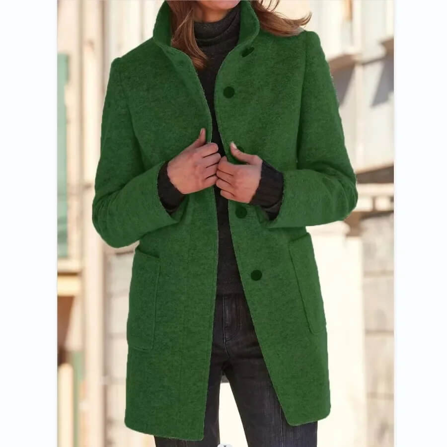 Casaco Feminino de Lã Batida Verde 8