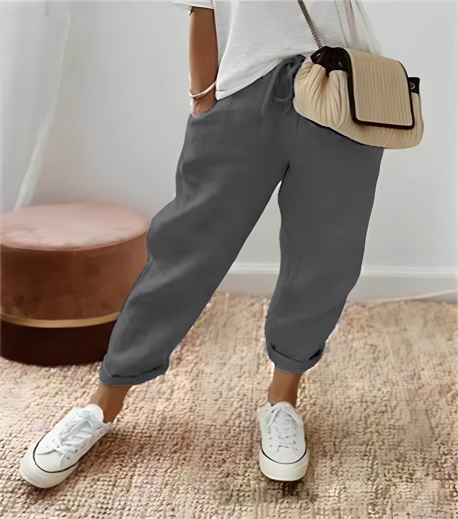 Calça Casual Cinza 5