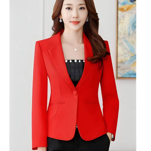 Blazer Casual de Alfaiataria Vermelho 8