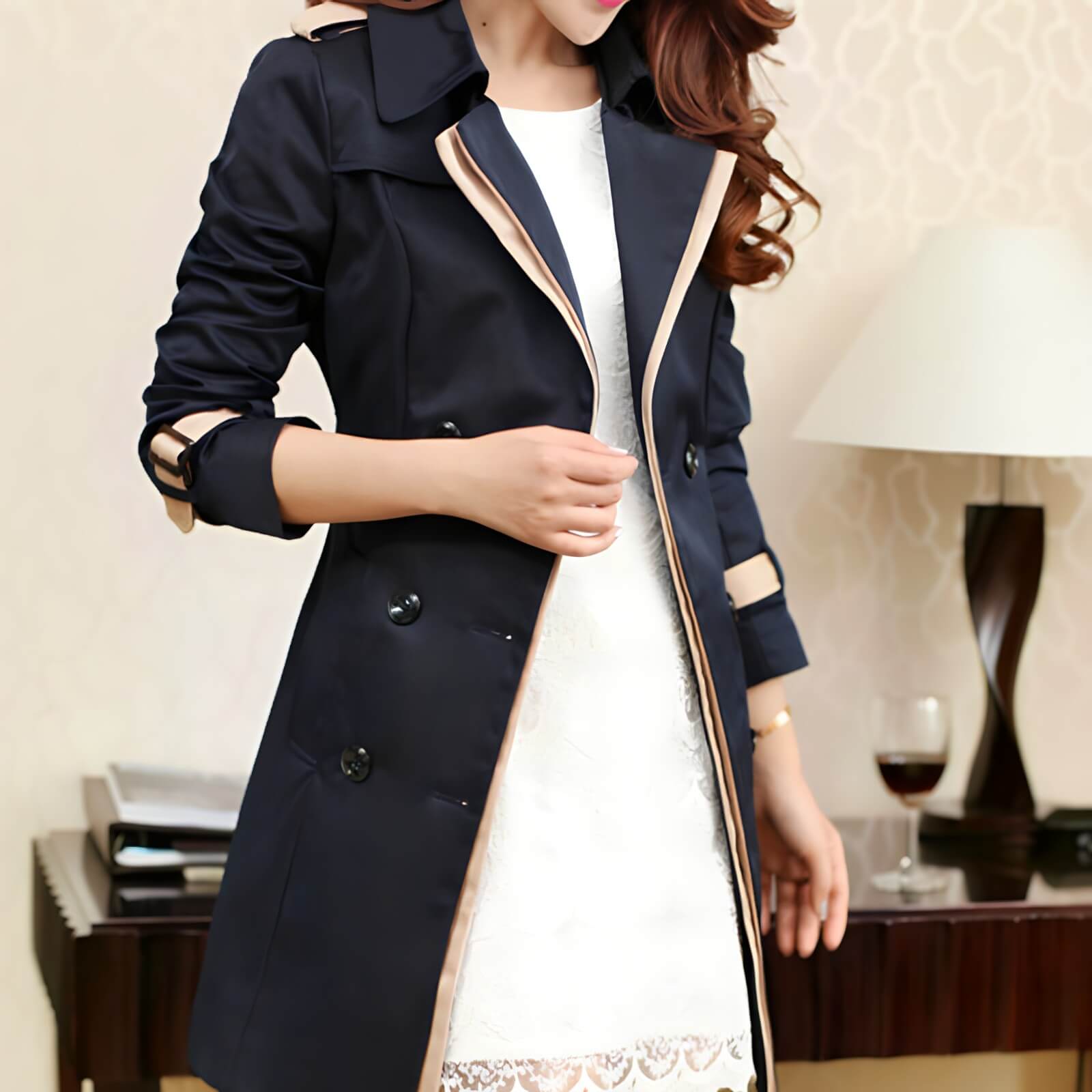 Casaco Feminino Parka Acinturado Preto 2