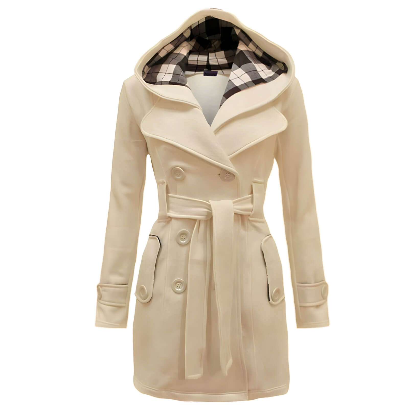 Casaco Feminino de Inverno Bege 3