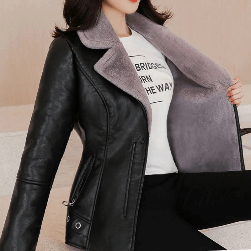 Jaqueta Feminina Forrada Cinza 4
